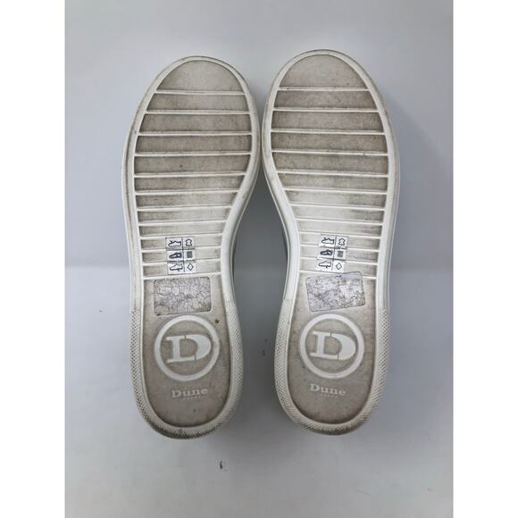 Dunne London Women Silver Metallic Lace Up Shoes Size 38 - Picture 12 of 12